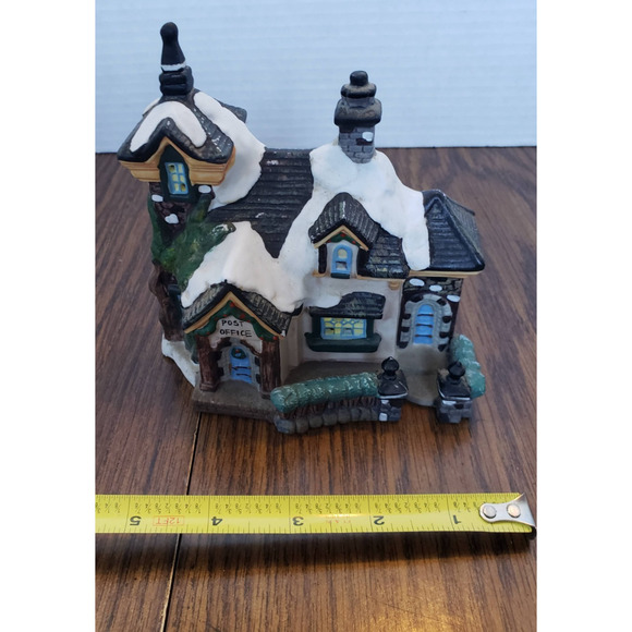 Home Accents Holiday Ceramic Small Town Post Office - Picture 8 of 10